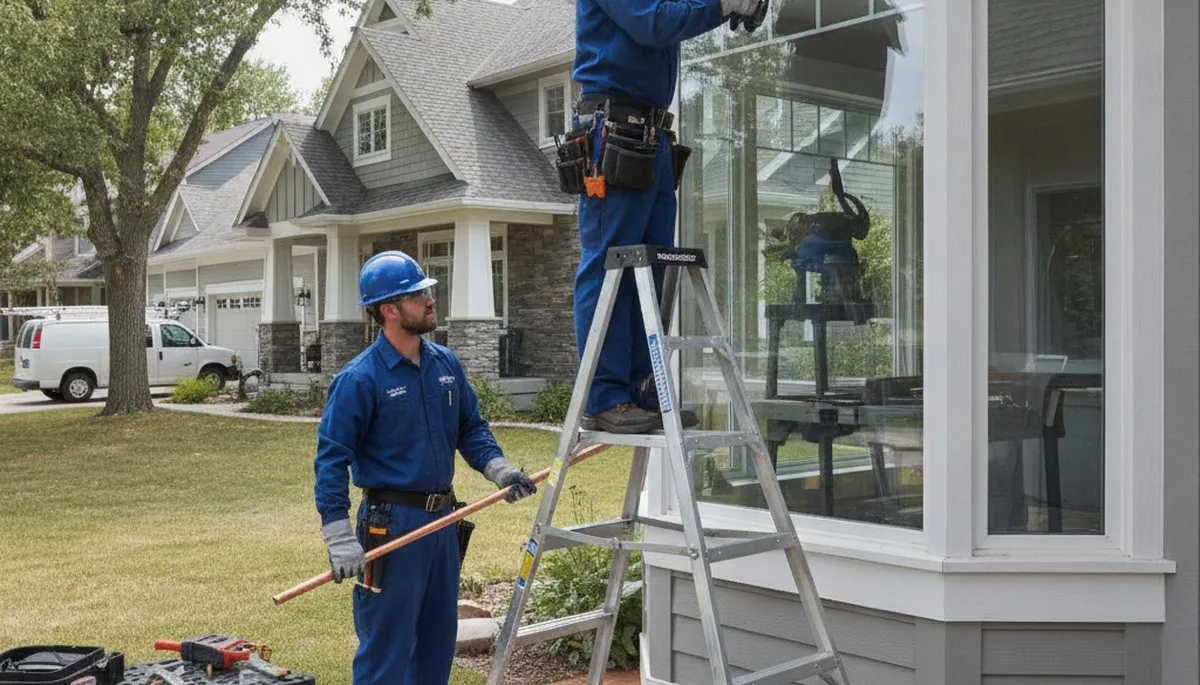 Minneapolis, MN plumber repairing a leaking pipe for emergency plumbing service